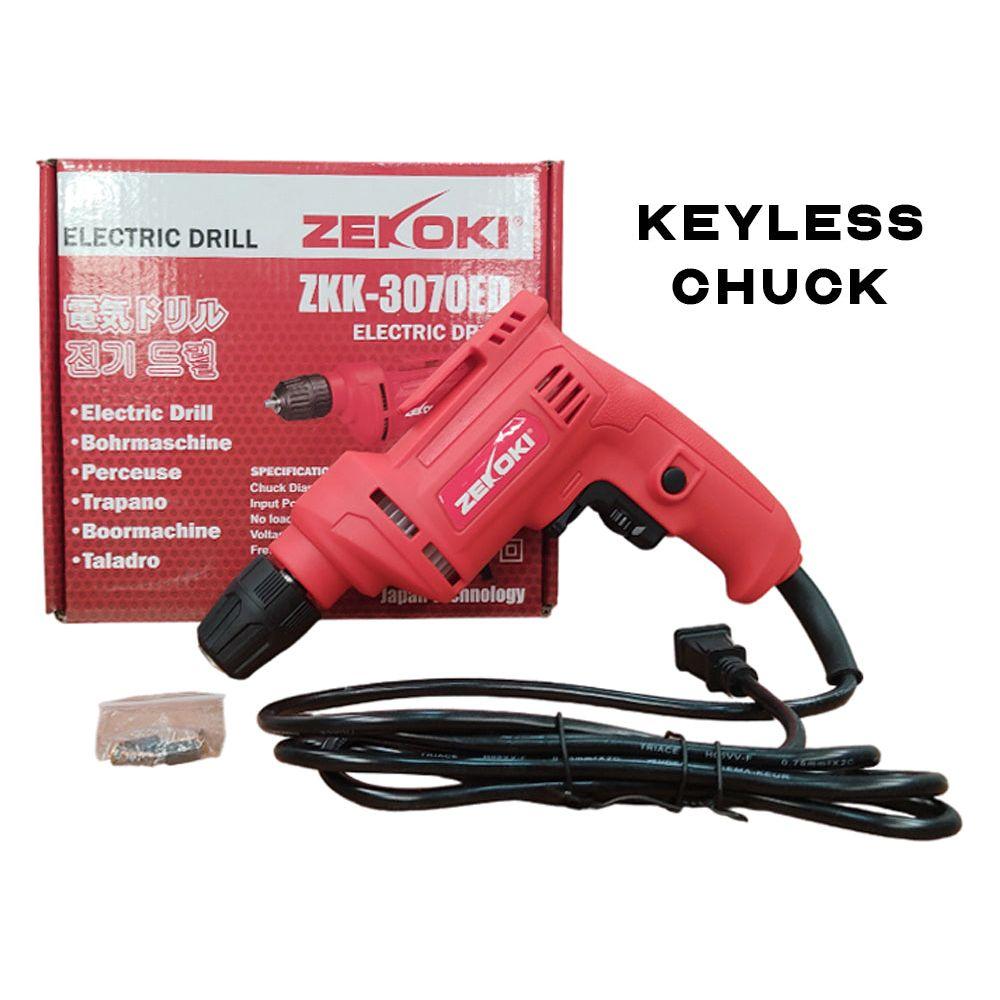 Zekoki ZKK-3070ED Hand Drill 10mm 500W (Keyless Chuck) | Zekoki by KHM Megatools Corp. Zekoki ZKK-3070ED Hand Drill 10mm 500W (Keyless Chuck) | Zekoki by KHM Megatools Corp.